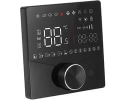 Digitale Thermostaat - Intelligente Regelaar - Verwarming Regelen - LCD Kleurendisplay - 5-70℃ - Zwart