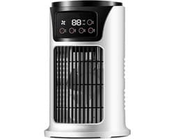 Draagbare Luchtkoeler - Persoonlijke Ventilator - Koel Blijven - Energiebesparend - Compact Formaat - Wit