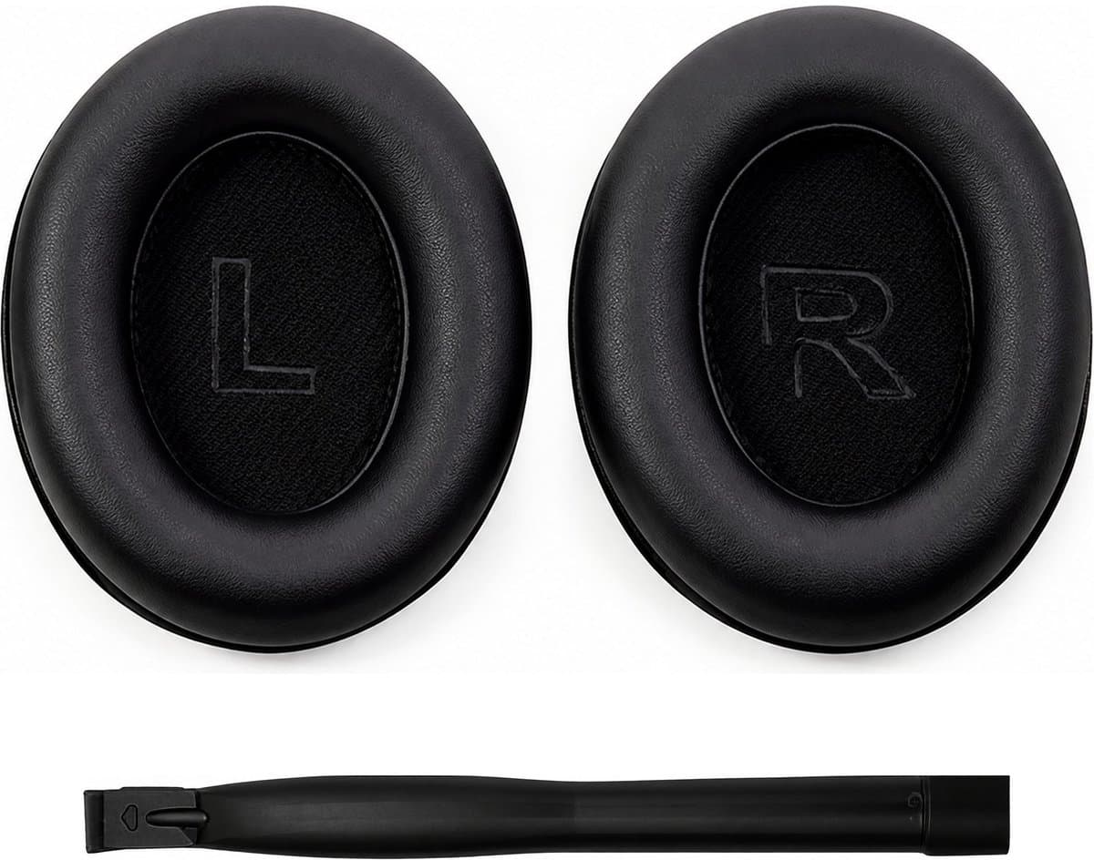 Set Oorkussens voor Anker Soundcore Koptelefoon - Life Q30 Oorkussen - Life Q30/Q30BT/Q35 - Memory Foam - Zwart — afbeelding 1