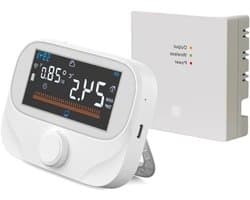 Slimme Thermostaat - Boilerregelaar Wifi - Verwarming Instellen - App Bediening - 19 x 13 x 4 cm - Wit