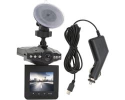 Auto Dash Cam - Autocamera Videorecorder - Veilig Rijden Vastleggen - Infrarood Nachtzicht - 120 Graden Groothoek - Zwart