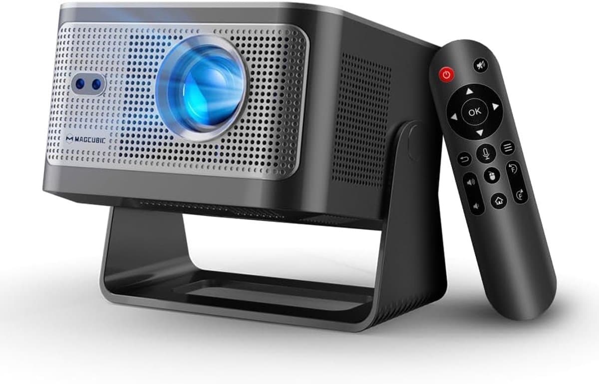 Mini Smart Beamer - Draagbare Projector - 4K Ondersteuning - WiFi 6 en Bluetooth 5.4 - Voor Thuis en Buiten — afbeelding 1