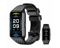 Blackview WATCH R10 - Smartwatch Heren en Dames | Geschikt voor iOS en Android | Notificaties | Gezondheidsanalyse | Sportanalyse | Bellen | Muziek/Audio Luisteren |Nederlandstalig | Zwart