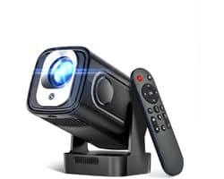 KAD® Draagbare Beamer - 4K met Native 1080P - Draagbare Mini Beamer - Mini Projector - Zwart - 19cm x 16cm x 14cm