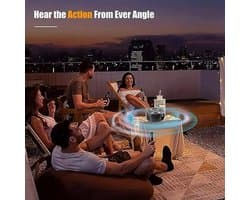 Mini Projector, 1080p HD Home Theater Video Projector, Draagbare Filmprojector met AUX USB Interfaces, voor IOS Android Smartphones Tablets