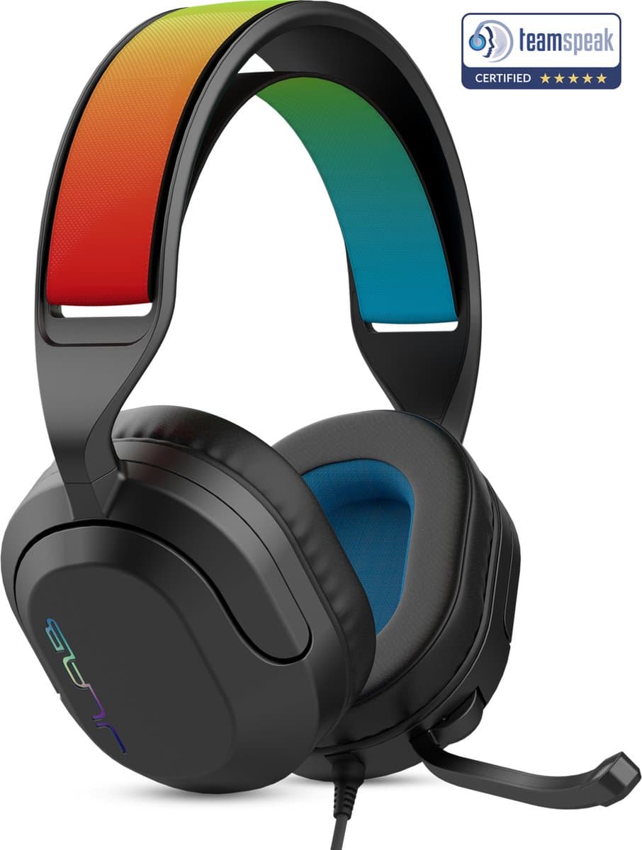 JLab Nightfall Bedrade Gaming Headset met Microfoon - Over-ear Bluetooth Game Headset - Geschikt voor PC/laptop/PS5/PS4/Switch/Xbox - Koptelefoon met Microfoon - Verwisselbare Hoofdband - Zwart — afbeelding 1