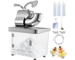 Commerciële Sneeuwkegelmachine Ijsscheerapparaat 180 kg/uur Sneeuwkegelmaker 300W Ijsbreker