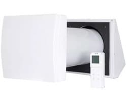 Decentrale WTW HRU wall Ø150 met afstandsbediening - 60 m³/h - HRU-WALL-RC-150-60-PEG