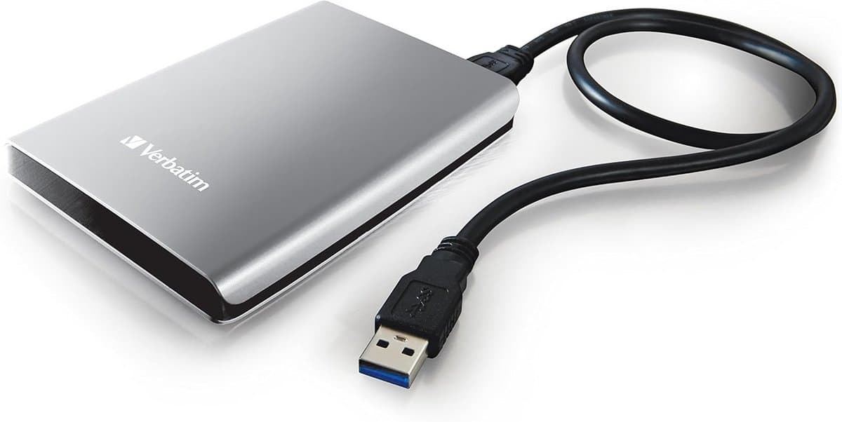 Draagbare Externe Harde Schijf 1TB USB 3.0 2.5 inch Zilver — afbeelding 1