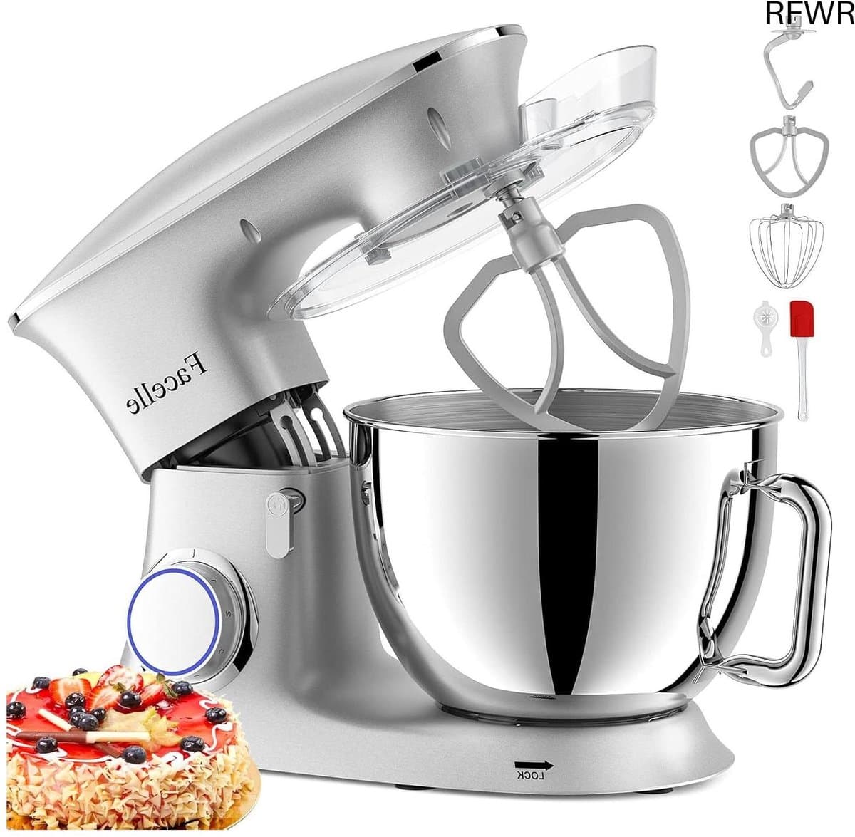 RFWR® Krachtige 8,5 L Deegmachine met 6+1 Snelheden en Multifunctionele Accessoires — afbeelding 1