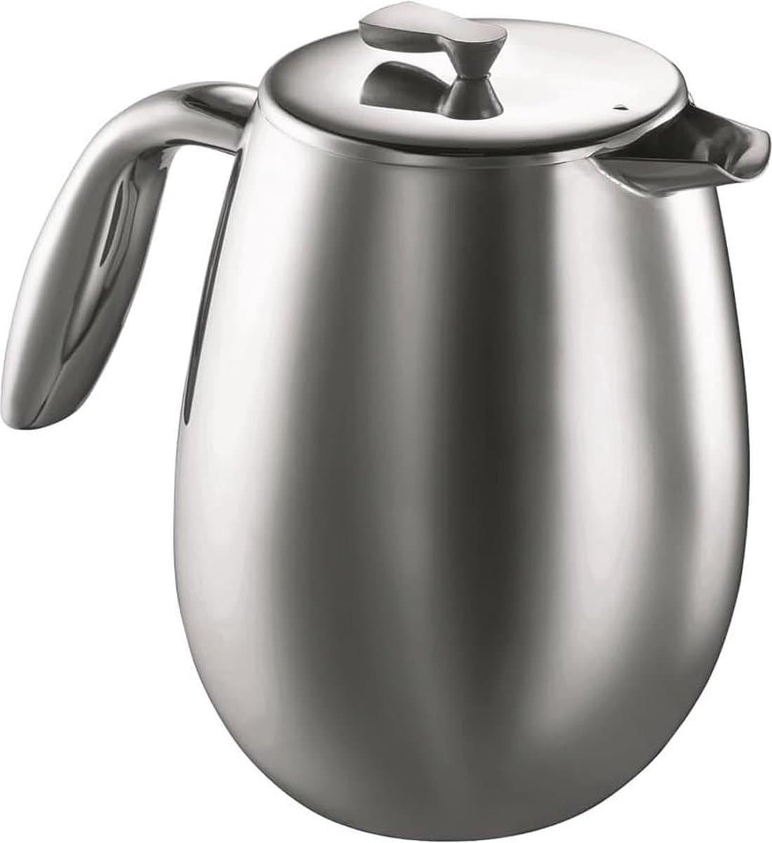 French Press Stainless Steel - 12 cup 15 L - Crome — afbeelding 1