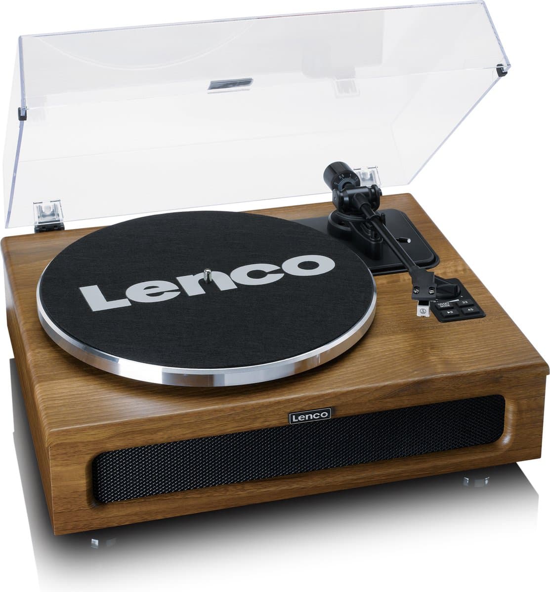 Lenco Platenspeler met Bluetooth - Vier ingebouwde Speakers 40W RMS - LS-410WA - Hout — afbeelding 1