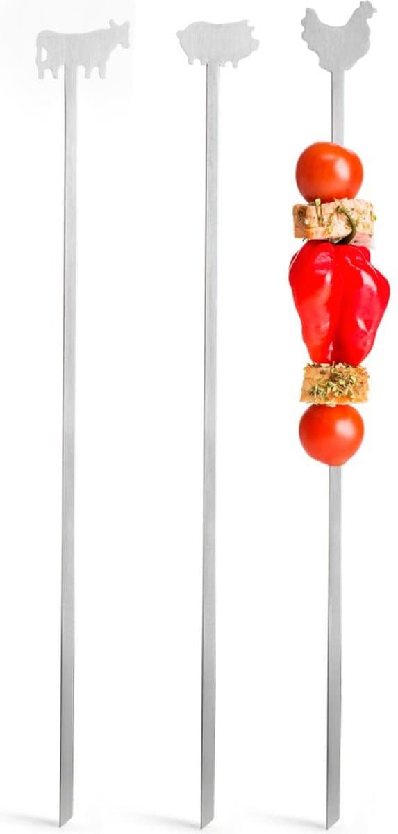 Sagaform Vleespen BBQ - Zilver — afbeelding 1
