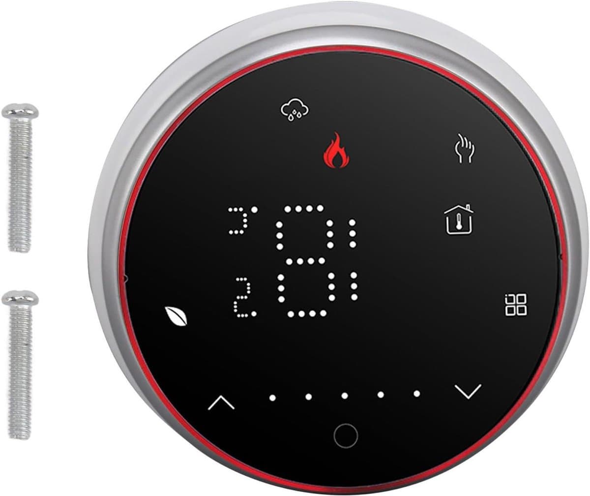 Slimme Thermostaat - Draadloze WiFi - Verwarming Regelen - Zeer Nauwkeurig - 13mm Dun - Zwart — afbeelding 1
