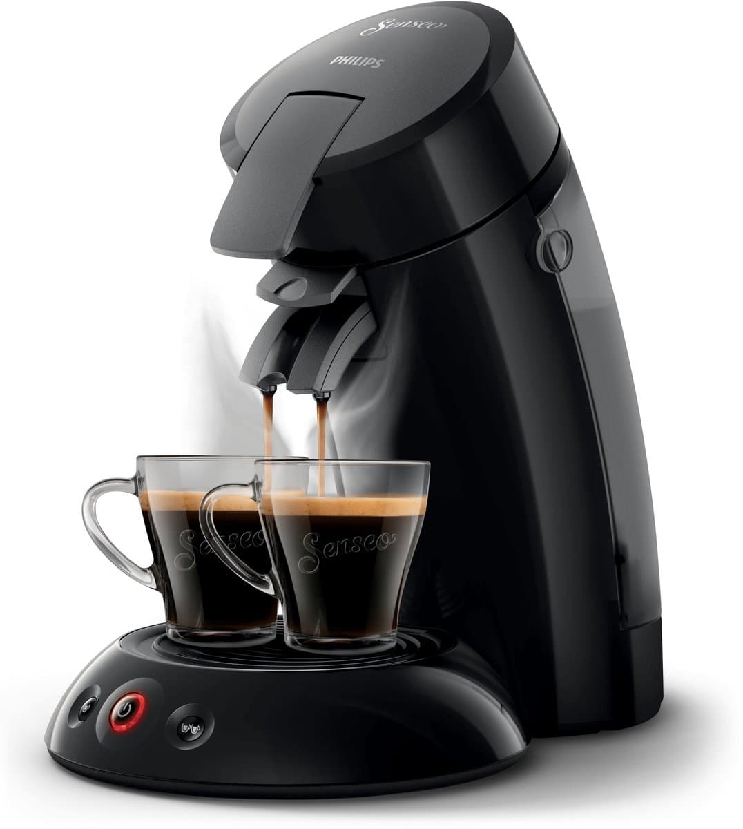 Philips Senseo Original Koffiepadmachine HD6553/67 - Keuze uit 1 of 2 Kopjes - Automatische Uitschakeling - Duurzame Materialen - Zwart — afbeelding 1