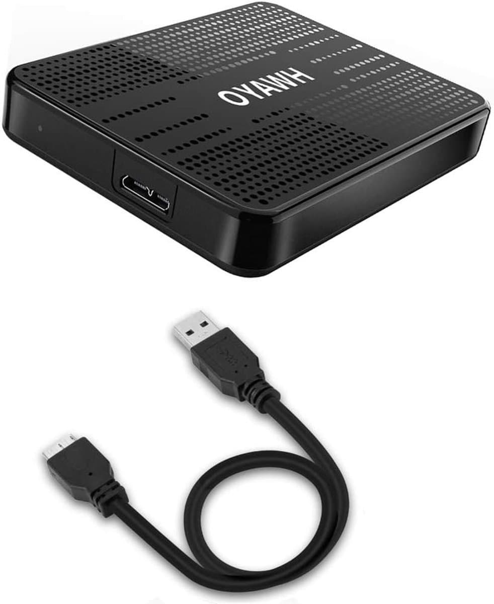 Externe harde schijf - Draagbare opslag - Bestanden opslaan - Plug and Play - 500 GB - Zwart — afbeelding 1