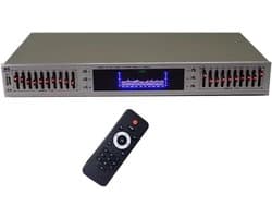 Audio Equalizer - Geluidsregelaar - Muziek Optimaliseren - 20 Bands Stereo - 43 cm - Zwart — afbeelding 1