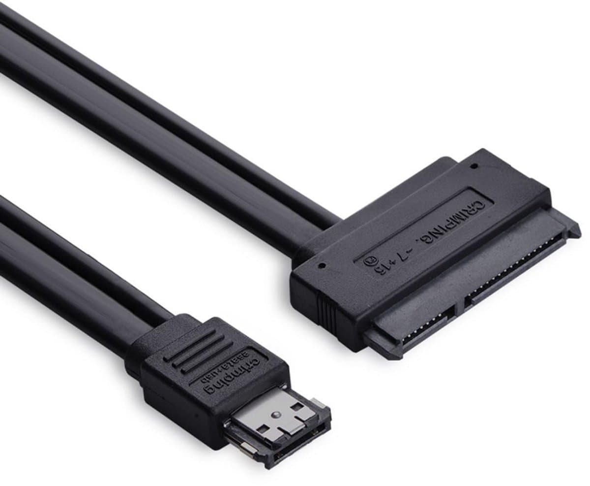 SATA Kabel Adapter - Externe Harde Schijf - Data Overzetten - Dubbele Voeding - 50cm — afbeelding 1