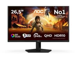 AOC G4 Q27G41ZDF - QHD OLED Gaming Monitor - 240hz - HDMI 2.0 - 27 inch