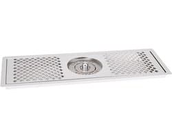 Glazen Spoelmachine - Bekerreiniger Bar - Snel Glazen Reinigen - 304 Roestvrijstaal - 60 x 20.5 cm - Zilver