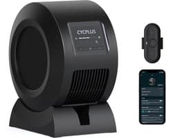 Cycplus F1 Cardio - Fitness Fan met Afstandbediening - Air Mover - Ventilator - met App - Vloerventilator - Hartmeter - Cycling fan - Fiets ventilator - Indoor