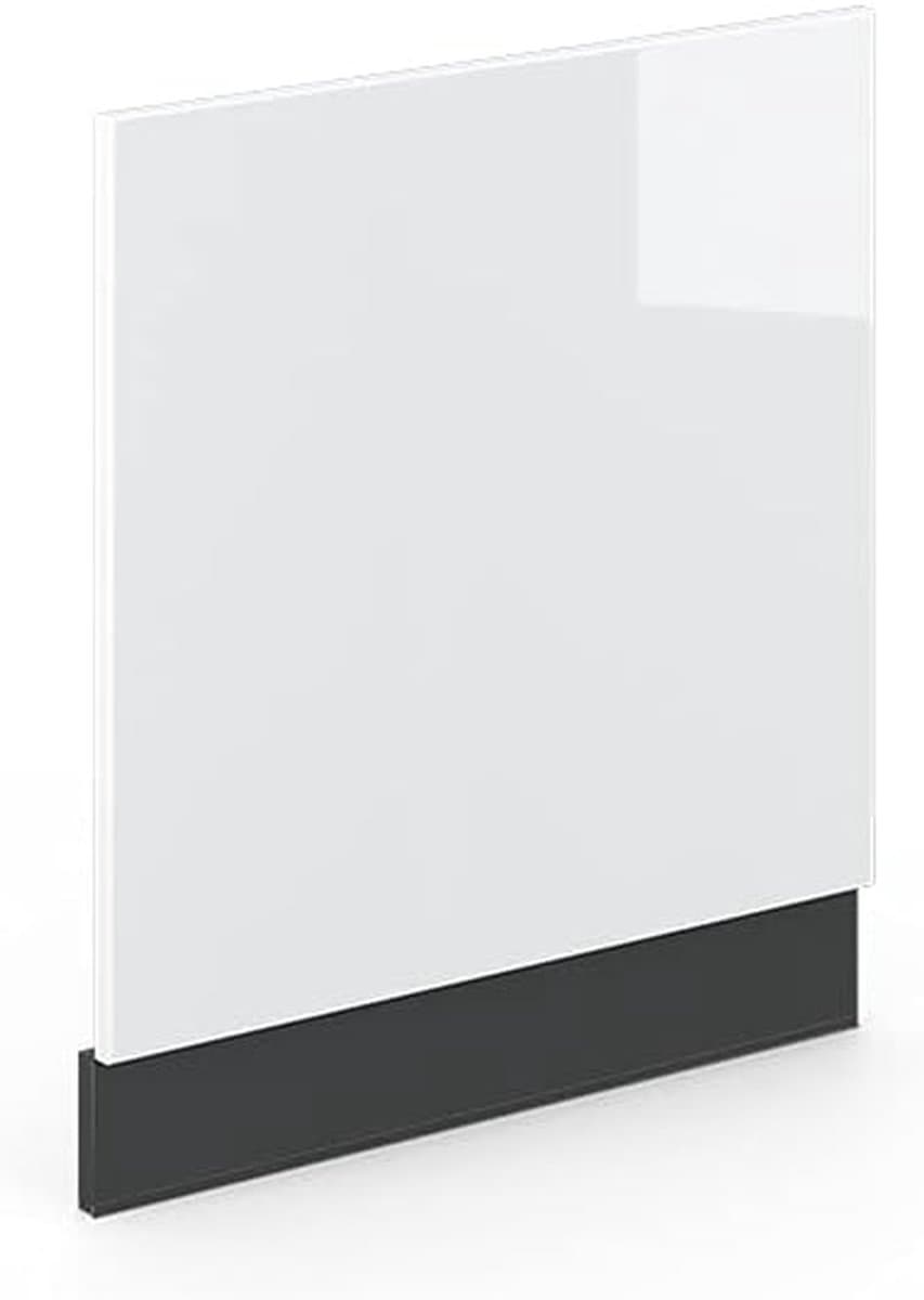 Vaatwasserpaneel 60 cm Hoogglans Wit/Antraciet voor Keukenmodule — afbeelding 1