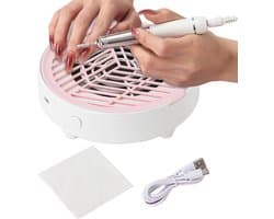 Nagel Stof Afzuiger - Nagelstof Collector - Schoon Werken - Stille Elektrische Extractor - 15x15x4.5 cm