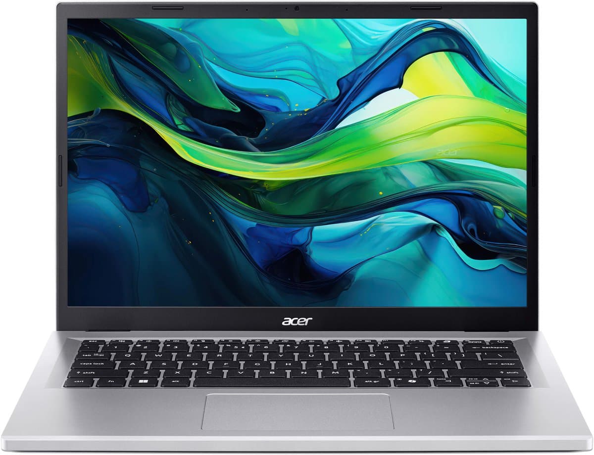 Acer Aspire Go 14 AG14-71P-57X0 Intel® Core™ i5 i5-13420H Laptop 35,6 cm (14") WUXGA 24 GB DDR5-SDRAM 512 GB SSD Wi-Fi 6 (802.11ax) Windows 11 Home US International Zilver — afbeelding 1