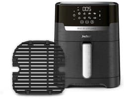 Heteluchtfriteuse Grill - 2-in-1 apparaat - Gezond Koken - 8 Programma's - 42 Liter - Zwart