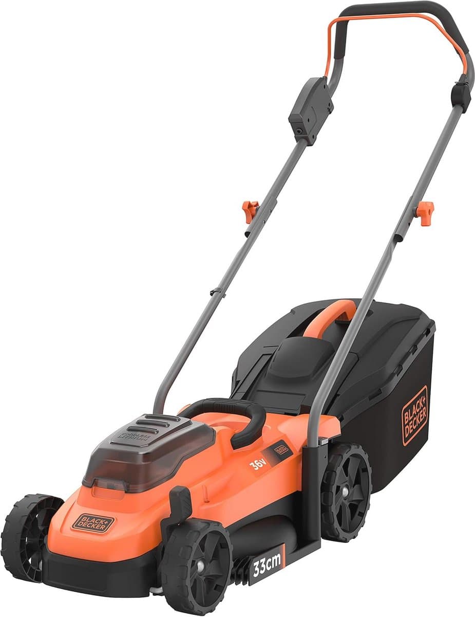 Accugrasmaaier 36V met 33 cm Maaibreedte voor Middelgrote Gazons tot 250 m² - 5-Voudige Hoogteverstelling en 35 L Opvangmand — afbeelding 1