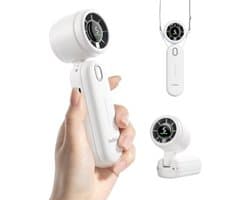 Draagbare High-Speed Handheld Turboventilator met LED-display en Oplaadbare Batterij