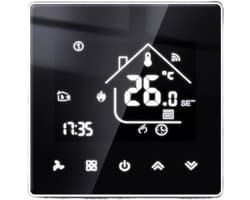 Slimme Thermostaat - Temperatuurregelaar - Energie Besparen - Week Programmering - 86 x 86 mm - Wit