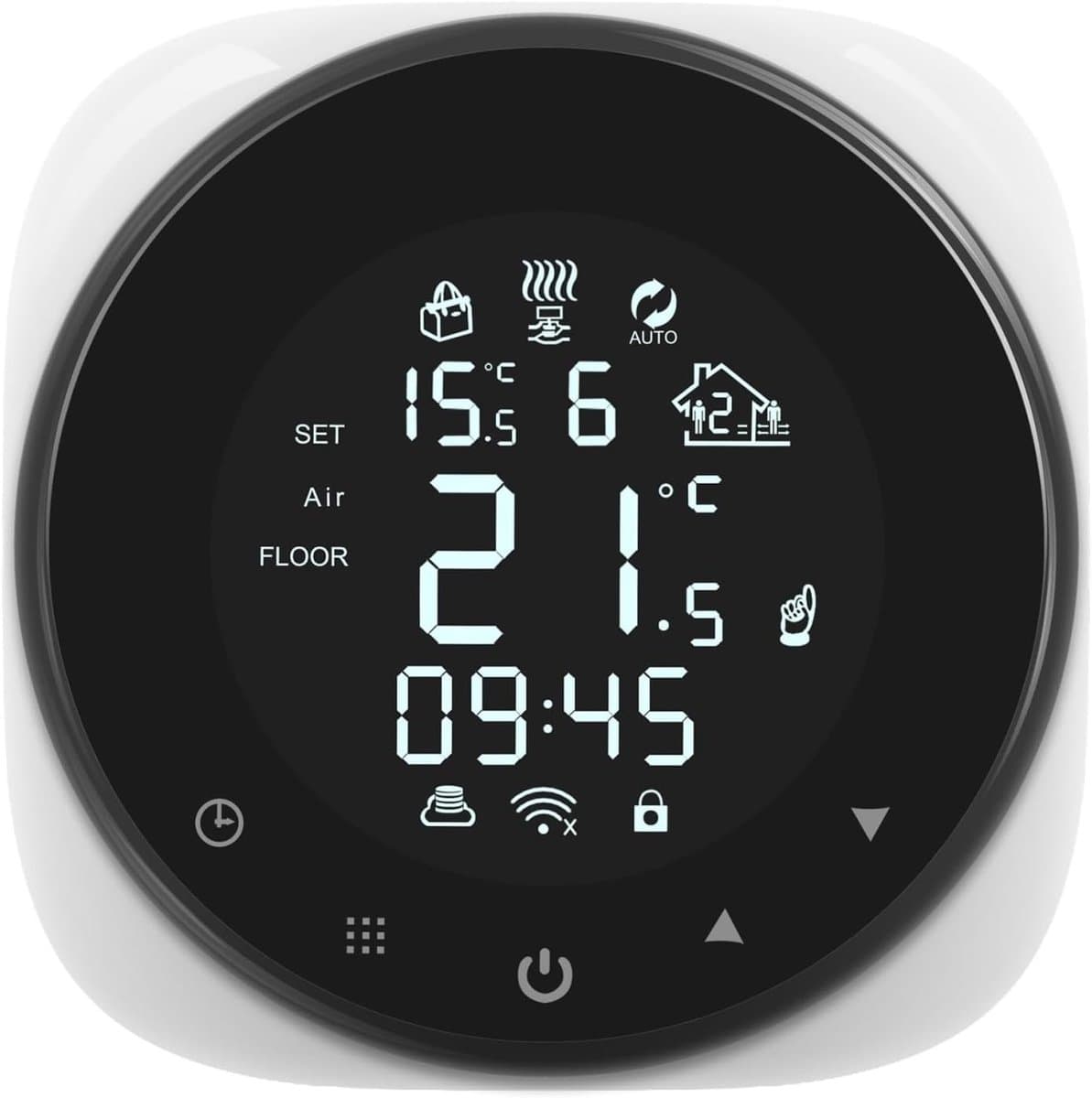 Slimme Thermostaat - Temperatuurregelaar - Energie Besparen - App Bediening - 90-240V AC - Wit — afbeelding 1
