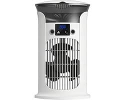 Luchtkoeler Ventilator - Draagbare Airco - Verkoeling Binnen - Met Sfeerlicht - 16x16x16 cm - Wit