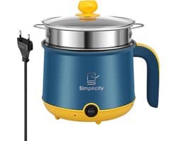 Elektrische Hotpot 1.8L - Mini Non-Stick Multicooker - Met Stoommandje - Ideaal voor Thuis en Kantoor - ShopVlot