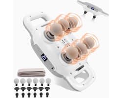 Massagepistool - Spierstimulator - Spierontspanning - Zes massagekoppen - 095 kg - Zwart