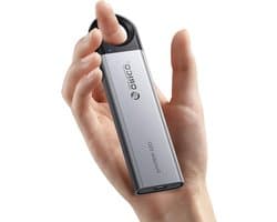 Externe SSD - Draagbare Opslag - Bestanden Overzetten - Aluminium Behuizing - 512 GB - Grijs