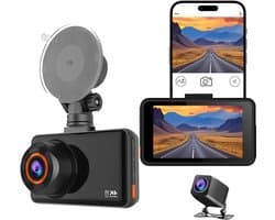 Rijrecorder Dashcam - Auto Camera - Veilig Rijden - 4K Hoge Resolutie - 3 inch IPS - Zwart