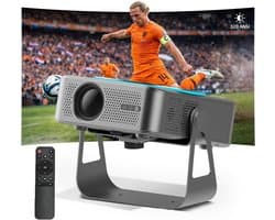 Beamer met WiFi & Bluetooth van MMOBIEL – 1080P, 320 ANSI, 4K Ondersteuning, Automatische Keystone Correctie, 200 Inch – Voor HMDI, USB, iOS & Android – Home Cinema Projector