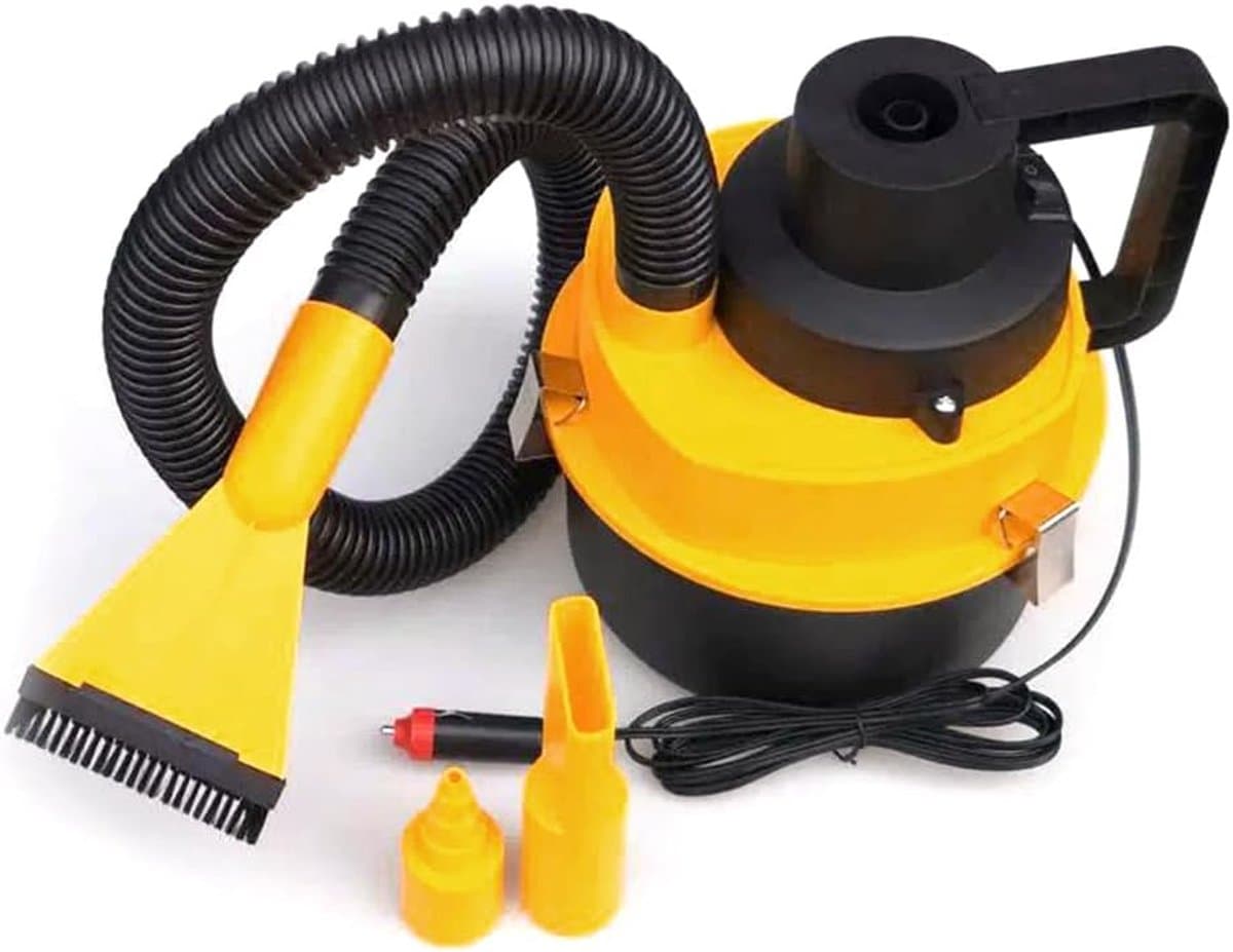 Thijox - Draagbare 12 V Autostofzuiger met 2300 PA Zuigkracht, Nat en Droog, Geschikt voor Dierenharen, Inclusief Meerdere Sproeiers en Slang — afbeelding 1