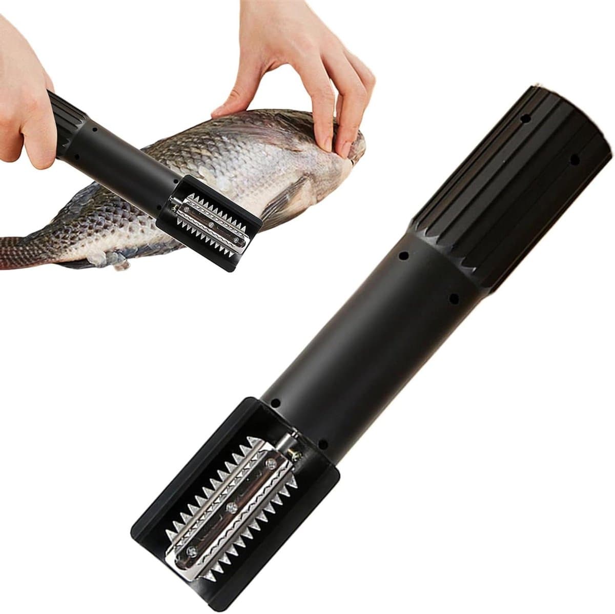 Elektrische Rasp - Keukenrasp Groente - Groente Snijden - Spatvrije Functie - 24.5 cm - Zwart — afbeelding 1