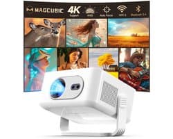Mini Beamer - LCD - 4K & 8K Ondersteuning - Dual-band WiFi 6 - Voor Thuisbioscoop
