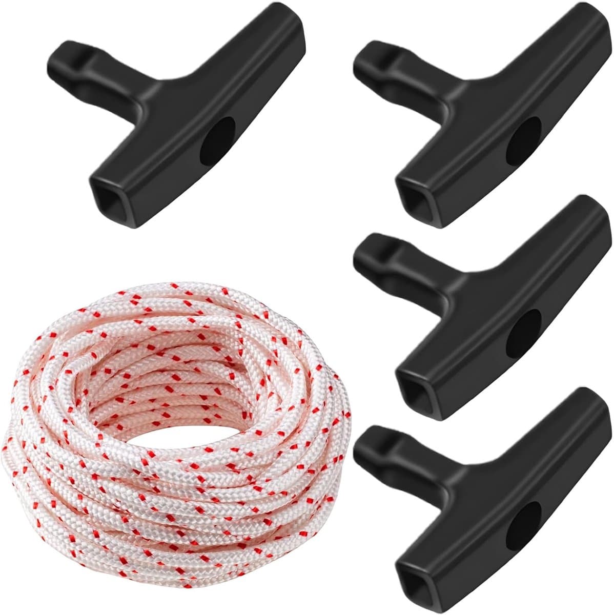 Grasmaaier Startkabel 10m 3mm - Polyester met 4 Handgrepen - Duurzaam en Herbruikbaar - Ideaal voor Vervanging - SnelShoppen — afbeelding 1