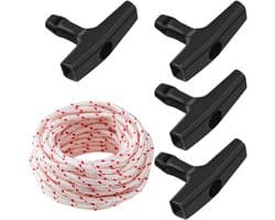 Grasmaaier Startkabel 10m 3mm - Polyester met 4 Handgrepen - Duurzaam en Herbruikbaar - Ideaal voor Vervanging - SnelShoppen