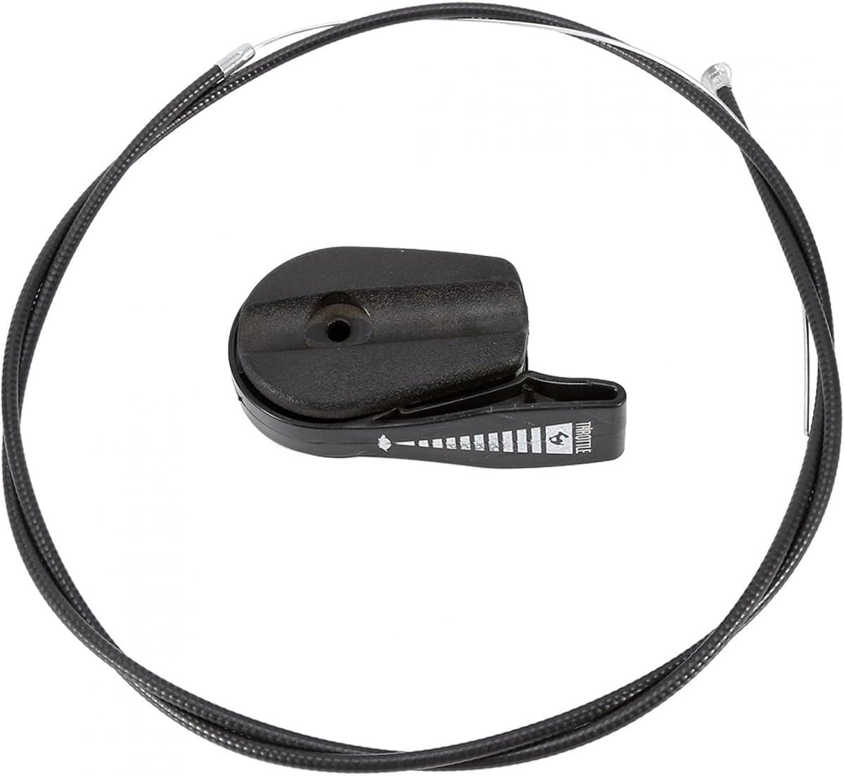 SnelShoppen - Throttle kabel met controle schakelaar voor grasmaaier, 165 cm, vervangingskit voor gazonmaaiers, zwart, eenvoudig te installeren, kabel — afbeelding 1
