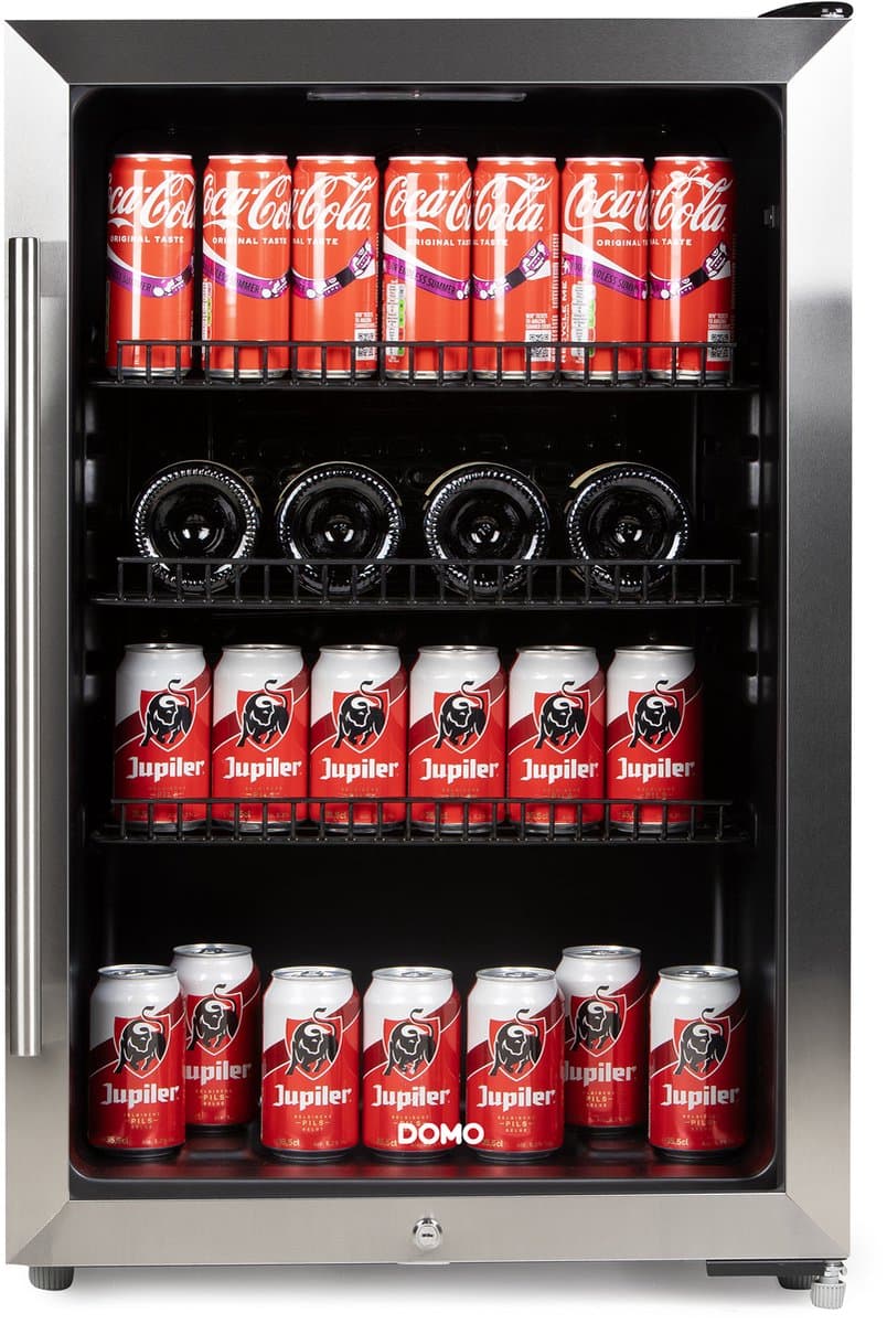 DOMO DO91610BK Drankenkoelkast - Barkoelkast - Glazen Deur - Energieklasse C - 118L - Zwart — afbeelding 1