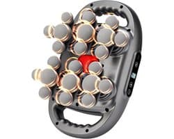 Massagepistool - Zwart - Oplaadbaar - Met 22 Koppen en LCD-Display - Voor Spierherstel en Ontspanning