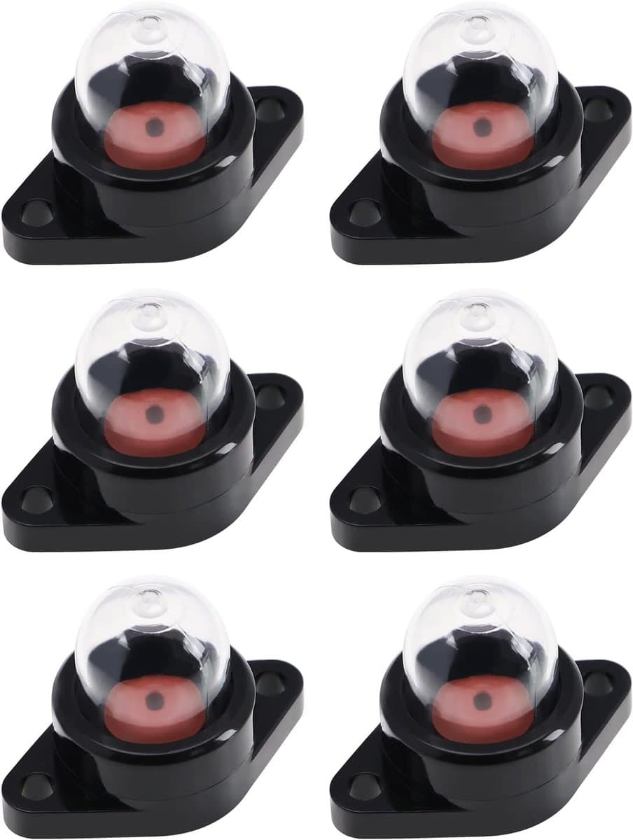 SnelShoppen - 6PCS Carburetor Primer Pompballen 530071835 Geschikt voor Kettingzaag Grasmaaier Accessoires - Duurzaam Plastic 15mm Buitendiameter — afbeelding 1