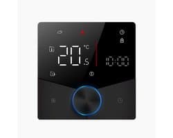 Slimme Thermostaat - Temperatuurregelaar WiFi - Comfort Verwarmen - App Bediening - 41-95 Fahrenheit - Zwart