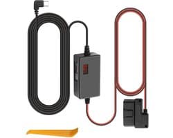 SnelShoppen - OBD2 OBD OBDII Power Kabel voor Dash Camera - Type C Oplaadkabel met 24-Uur Bewaking - 16Pin Hardwire Kit - 3.1M